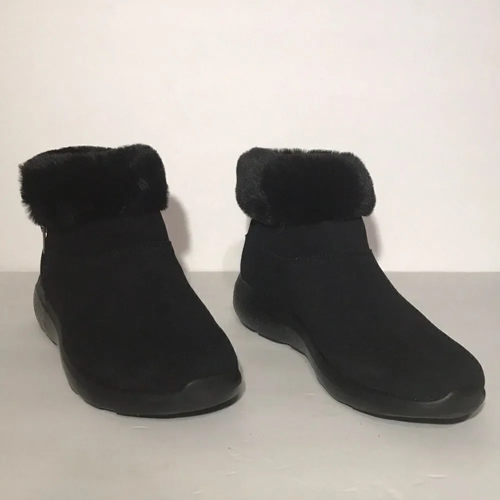 Skechers On-The-Go Enchanted Faux Fur Ankle Boots